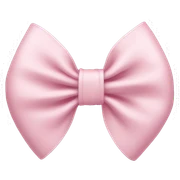 light pink bow  sticker