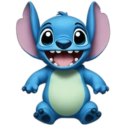 stich diciendo hola sticker