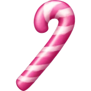 Pink candy cane sticker