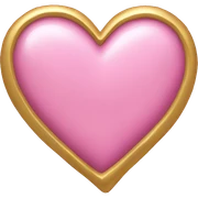 a pink gold heart sticker