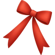 red bow sticker