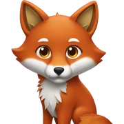 Fox with chili sticker