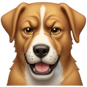 Angry dog sticker