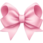light pink bow sticker