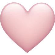 light pink heart  sticker