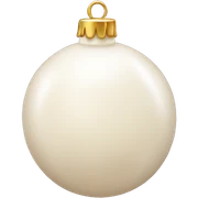 Creme bauble sticker