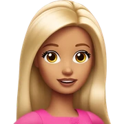 barbie looking to the side sticker