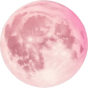 Light pink pink moon sticker