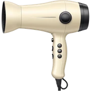 Cream hair dryer sticker