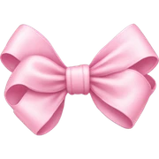 baby pink bow sticker