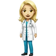 blonde nurse sticker