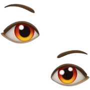 Red eyes sticker