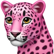 pink leopard sticker