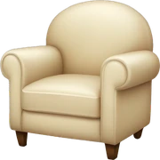 Cream colored chair sticker