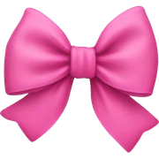 Pink bow sticker