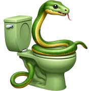 Snake toiolet  sticker