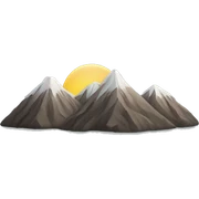 mountain sticker