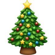 christmas tree sticker
