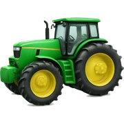 Green tractor sticker