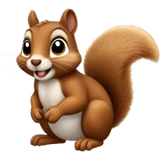 Squirrel sparkle sticker