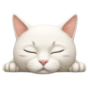 Sleeping cat sticker