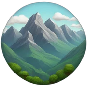 mountains sticker