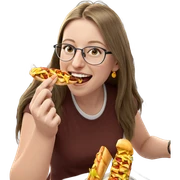 girl enjoying outdoor meal sticker