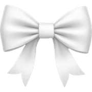 White bow sticker