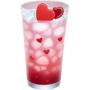 valentines themed iced americao sticker