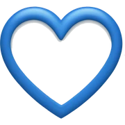 heart blue sticker
