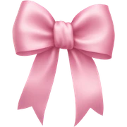 light pink ribbon bow sticker