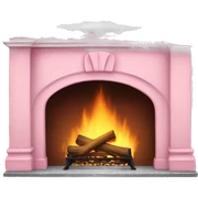 Winter Pink FirePlace sticker