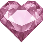 Diamond heart sticker