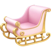 light pink sleigh sticker