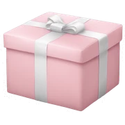 light pink package sticker