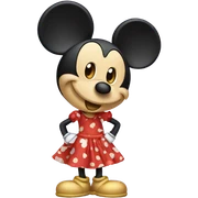 Mickey with dress sticker