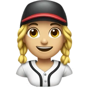 Softball sticker