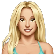 Britney spears in crop top sticker