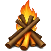 A bonfire sticker