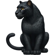 winged black jaguar sticker