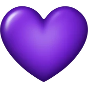 Dark purple heart sticker