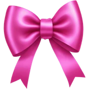 Pink bow sticker