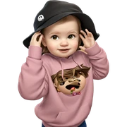 girl in hat indoors sticker