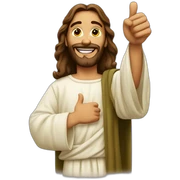 Jesus Christ Thumbs up sticker