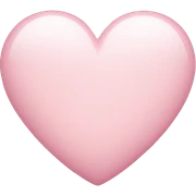 light pink heart  sticker