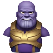 gay fat thanos sticker