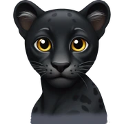 Black panthère sticker