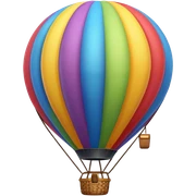 Hot air balloon sticker