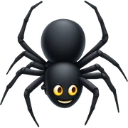 Black spider  sticker