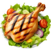 Grilled chicken with salad sticker